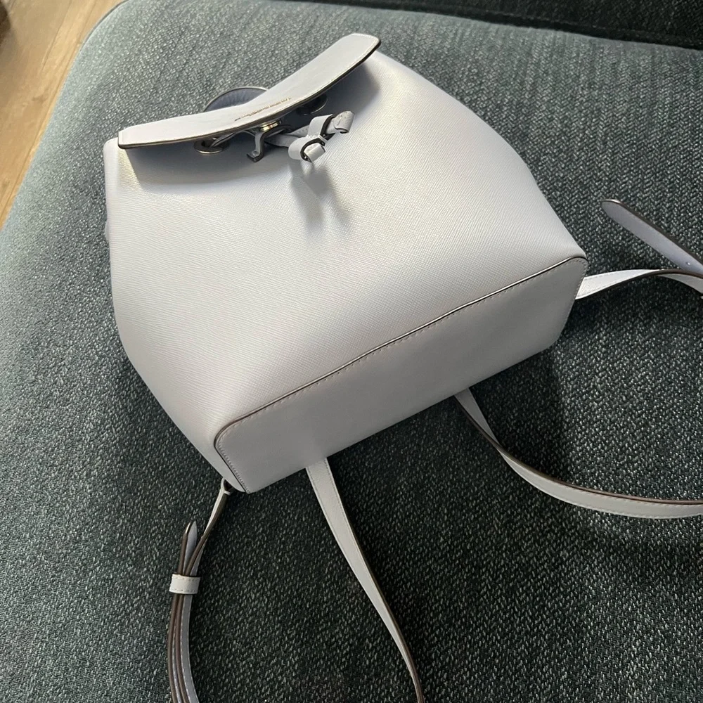 kate spade White Leather Backpack